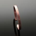 Copper Bark Cuff Bracelet Slim