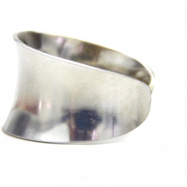 Sterling Silver Anticlastic Cuff Ring picture