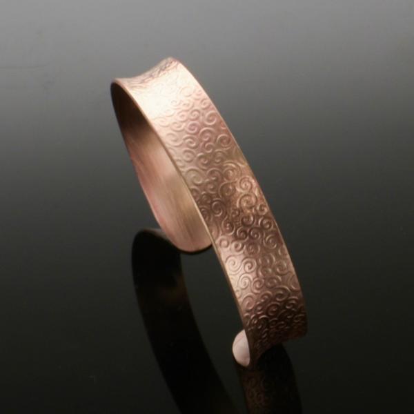 Copper Anticlastic Majestic Slim Cuff picture