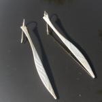 Fine Silver Half Wave Earrings