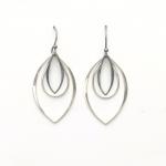 Sterling Silver Triple Dangle Earrings