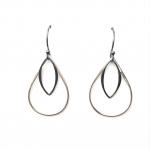 Sterling Silver Teardrop & Marquise Earrings
