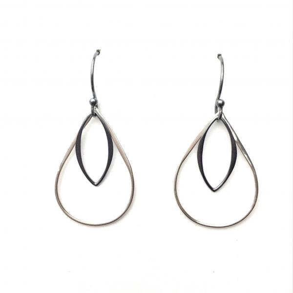 Sterling Silver Teardrop & Marquise Earrings picture