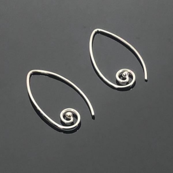 Sterling Silver Spiral Earrings