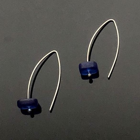 Cobalt Blue Stone Earrings picture