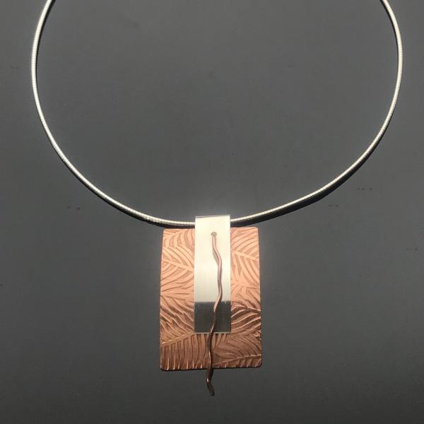 Sterling Silver and Copper Necklace-Confidence picture