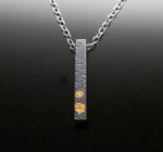 Keum Boo Argentium Silver Vertical Bar Necklace