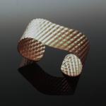 Copper Corrugated Quilt Cuff