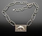 Argentium Silver Dolphin Necklace
