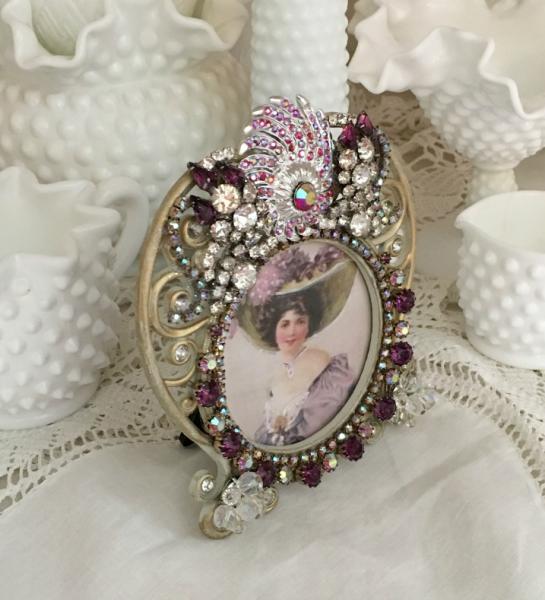 Purple Rhinestone Bejeweled Frame picture