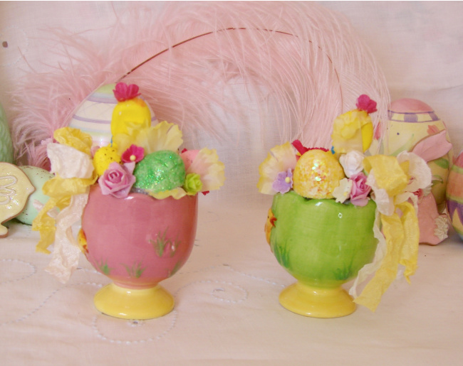 Mini Easter Chickadee Centerpieces picture