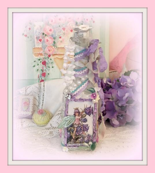 Fairy Altered Art Bottle picture