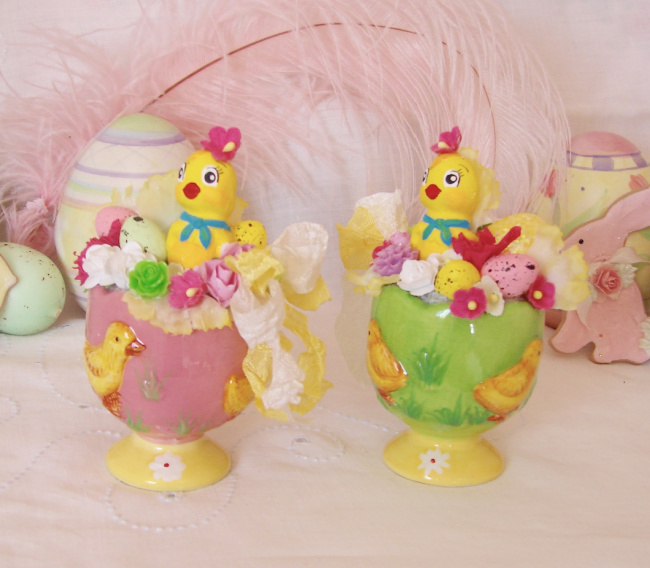 Mini Easter Chickadee Centerpieces picture