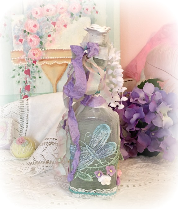 Fairy Altered Art Bottle picture