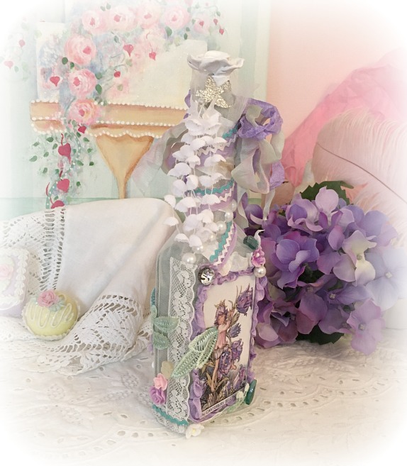 Fairy Altered Art Bottle picture