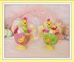 Mini Easter Chickadee Centerpieces