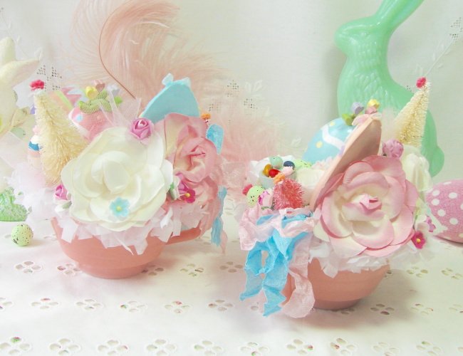 Easter Tea Cup Centerpieces (Two) picture