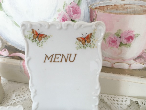 Porcelain Butterfly Menu picture