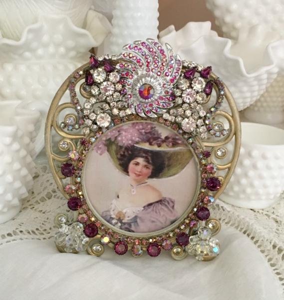 Purple Rhinestone Bejeweled Frame picture