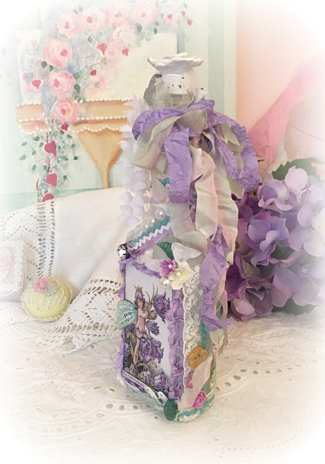 Fairy Altered Art Bottle picture