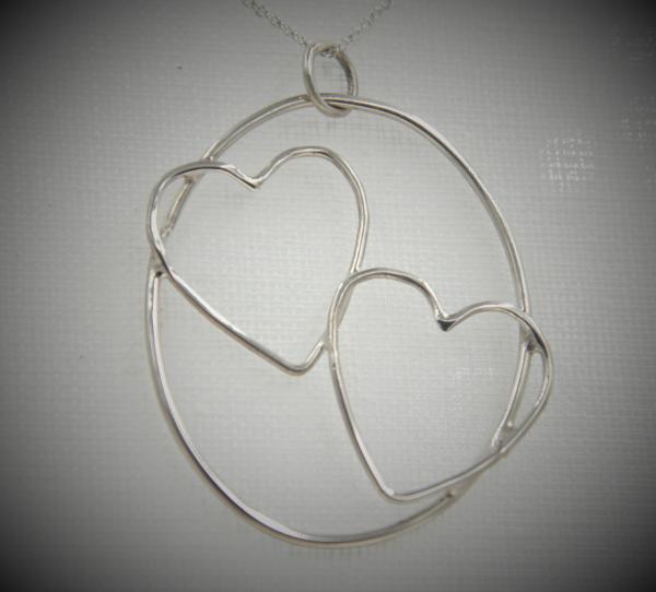Twin Hearts Pendant - 32691