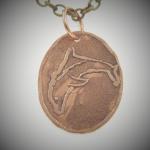 Etched Copper Pendant - 32651