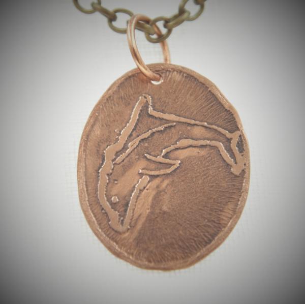 Etched Copper Pendant - 32651 picture