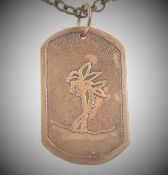 Etched Copper Pendant - 32654 picture