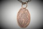 Etched Copper Pendant- 32650