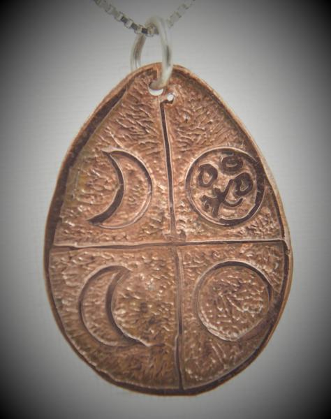 Etched Copper Pendant - 32743