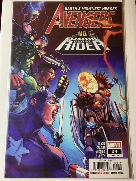 Avengers #24 Marvel 2019 Earths Mightiest Heroes, Cosmic Ghost Rider