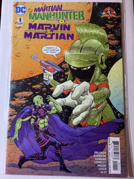 MARTIAN MANHUNTER MARVIN THE MARTIAN #1 COVER A VARIANT LOONEY TUNES DC COMICS