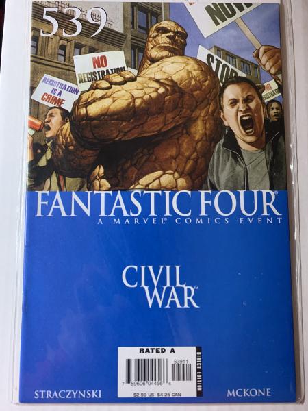 Marvel Comics - Fantastic Four Civil War #539 picture