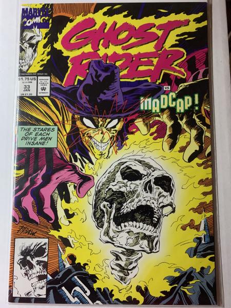 MARVEL Comics GHOST RIDER VS MADCAP #33 1992