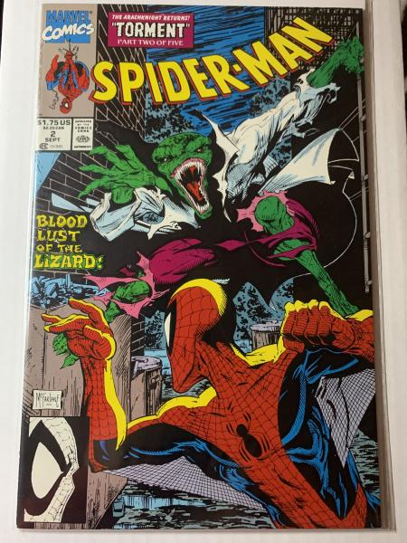 Spider-man (1990) #2 Marvel Todd McFarlane Torment Part 2 of 5 w/ Trading Card