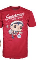 Funko POP! Tee: DC Holiday - Superman T-SHIRT Size L Walmart Exclusive