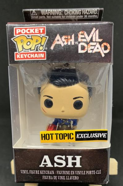 Funko Pocket Pop Ash v.s Evil Dead Keychain Hot Topic Exclusive 2018 picture