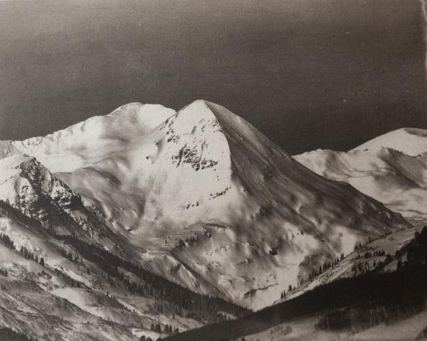 Snowcapped peaks in Colorado picture