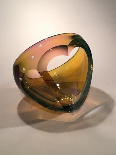 Cut Bowl - topaz, heliotrope