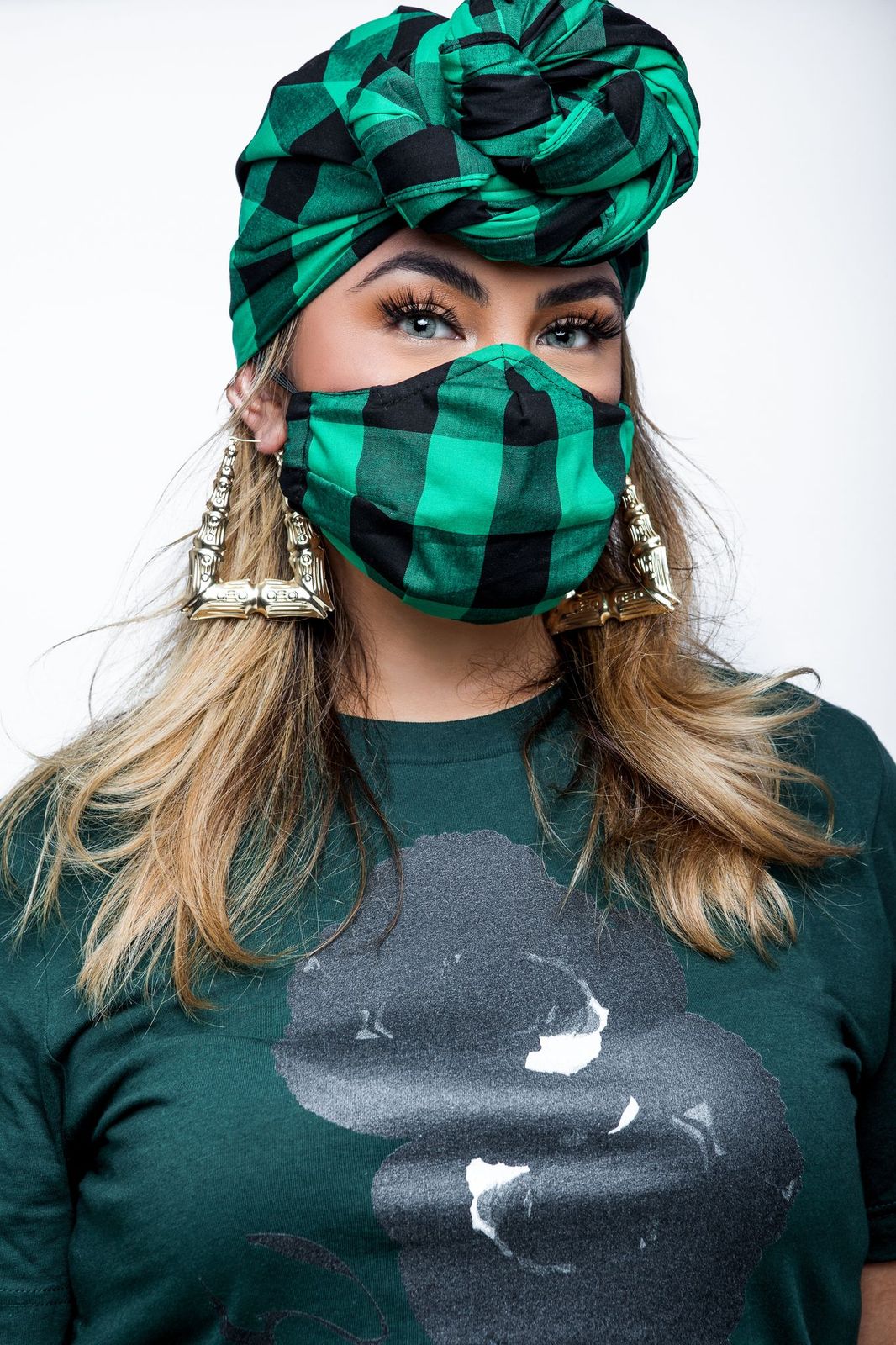 BUFFALO CHECK HEAD WRAP SET picture