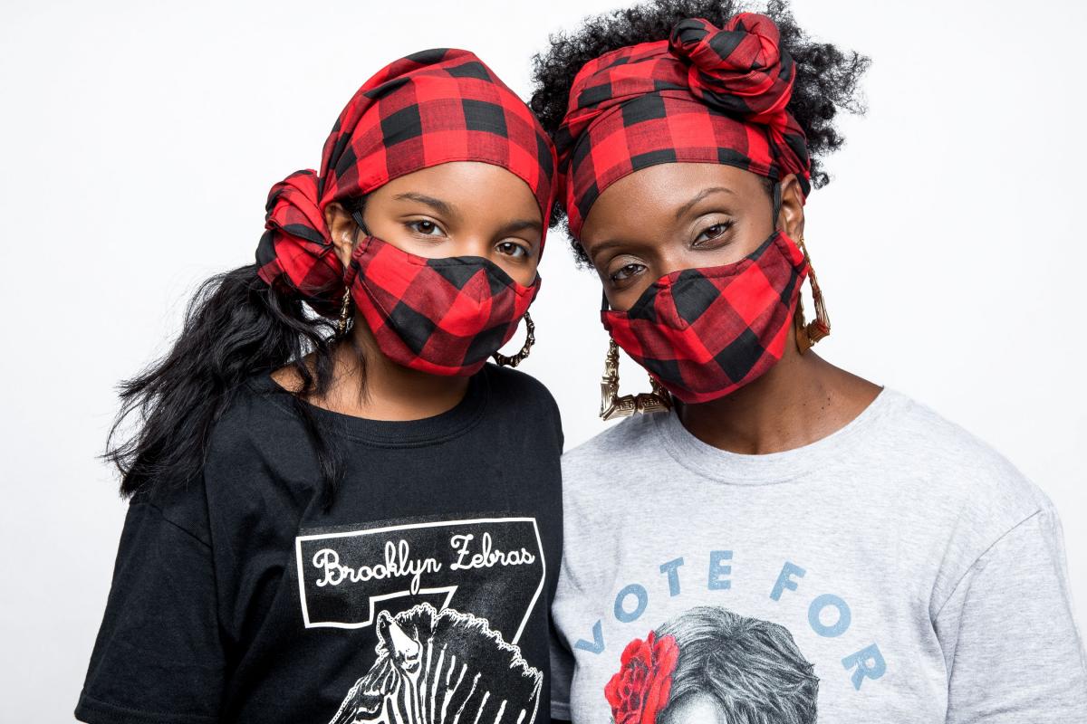 BUFFALO CHECK HEAD WRAP SET picture