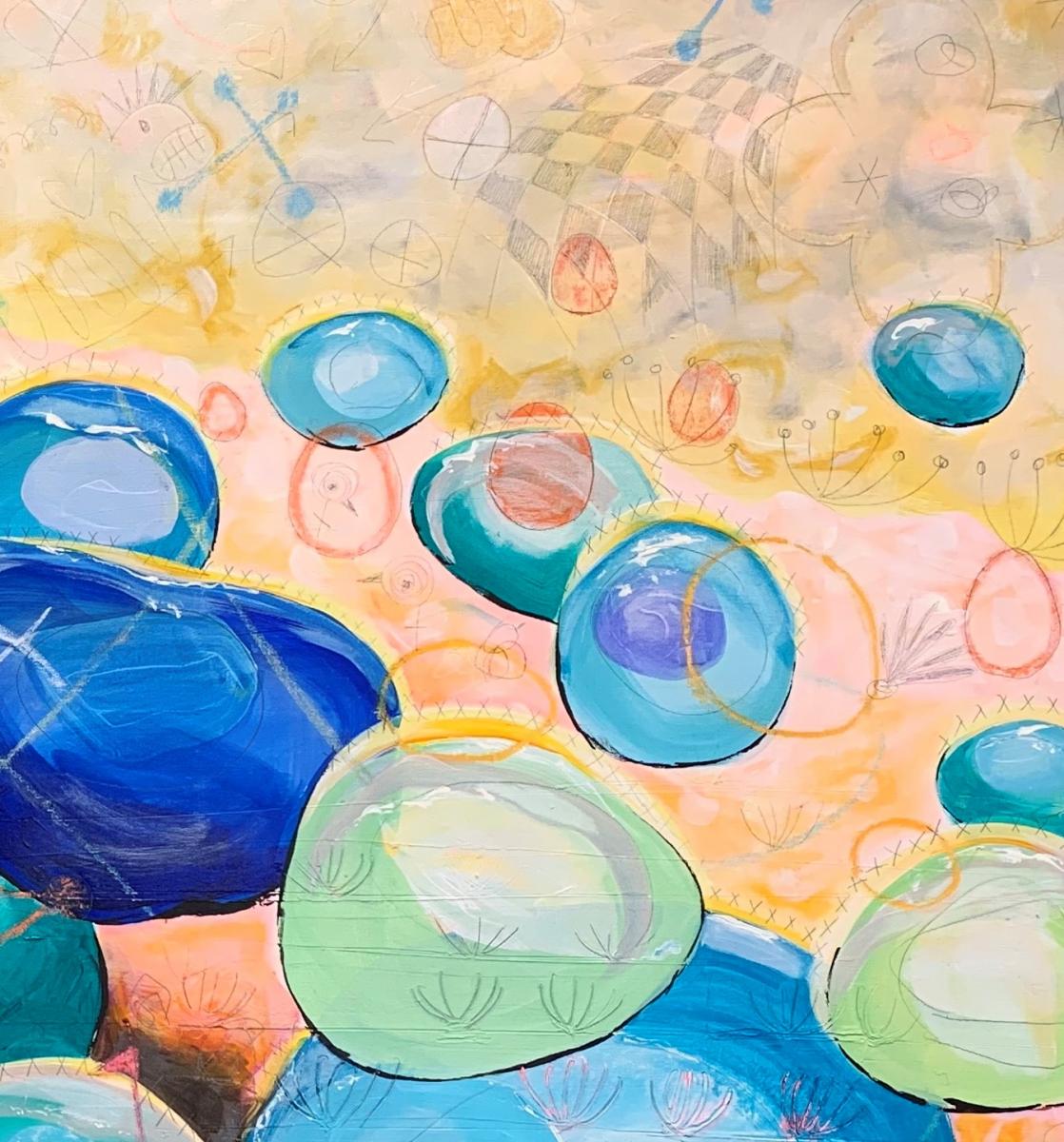 "Blue Rocks With Sea Things" picture