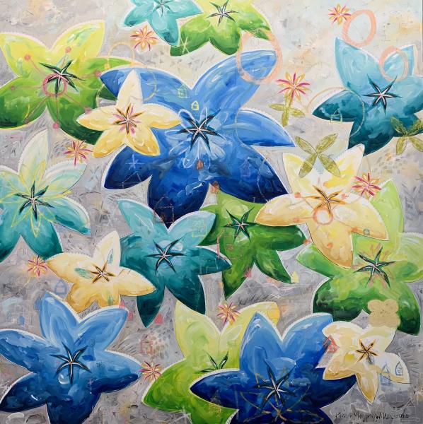 "Blue Star Flowers" picture