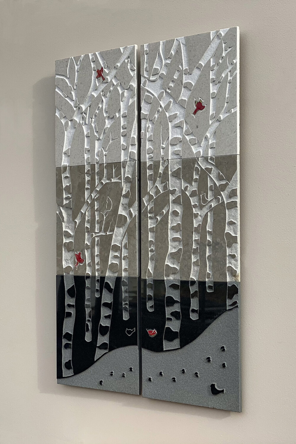 Winter Birches - 2 panels picture