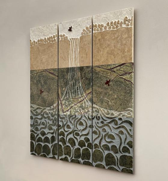 Majestic Waterfall -3 panels picture