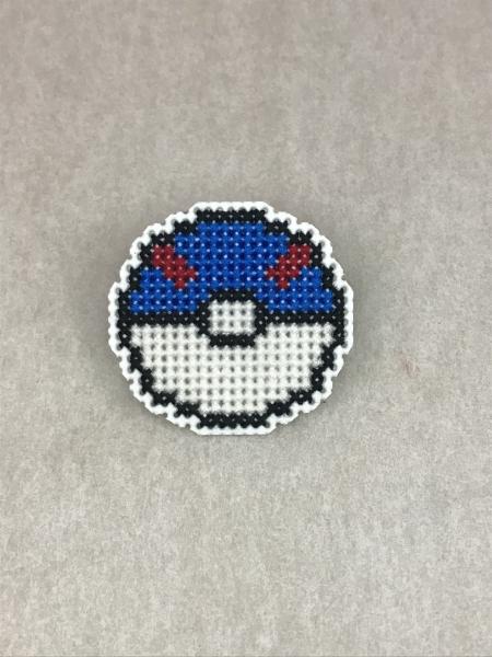 Great Ball Cross Stitch Pin