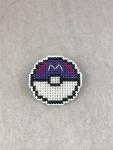 Master Ball Cross Stitch Pin