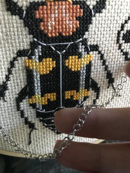American Burying Beetle Cross Stitch picture