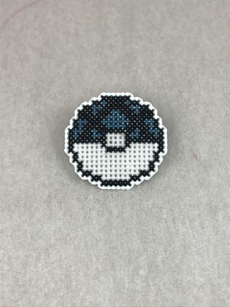 Net Ball Cross Stitch Pin