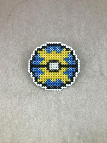 Quick Ball Cross Stitch Pin